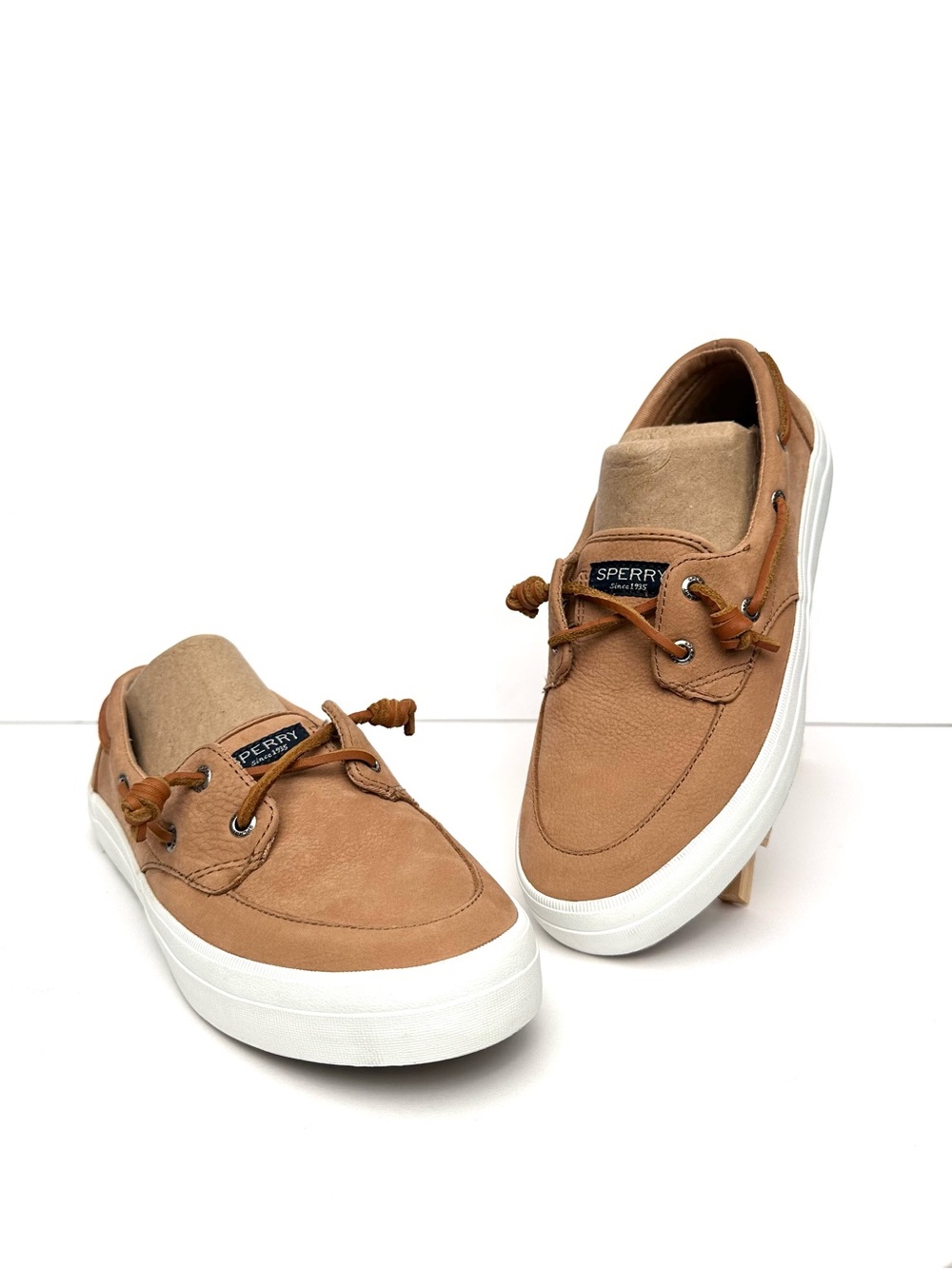 Women’s Sperry Crest Boat Shoes Tan Size 7.5 – Like New